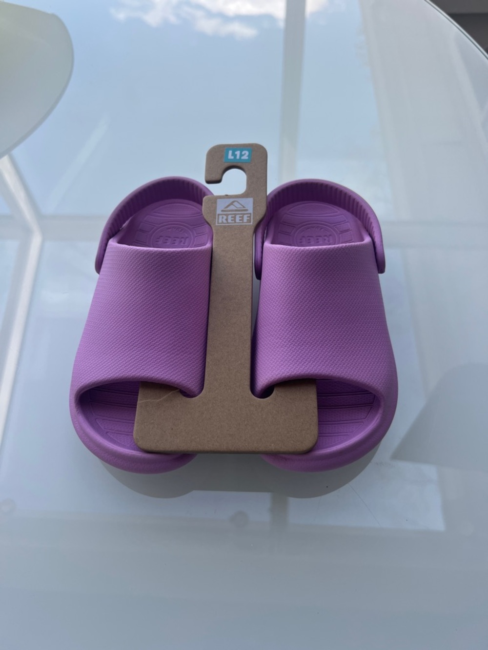 Reef Kids Purple Slide Sandals